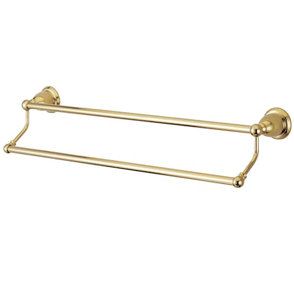 Heritage 18" Dual Towel Bar, Polished Brass